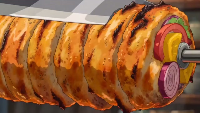 Cinematic Shawarma Wrap and Mint-Lime Soda Animation