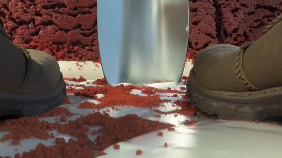 15-Second Cinematic POV Ascent of a Giant Red Velvet Cake