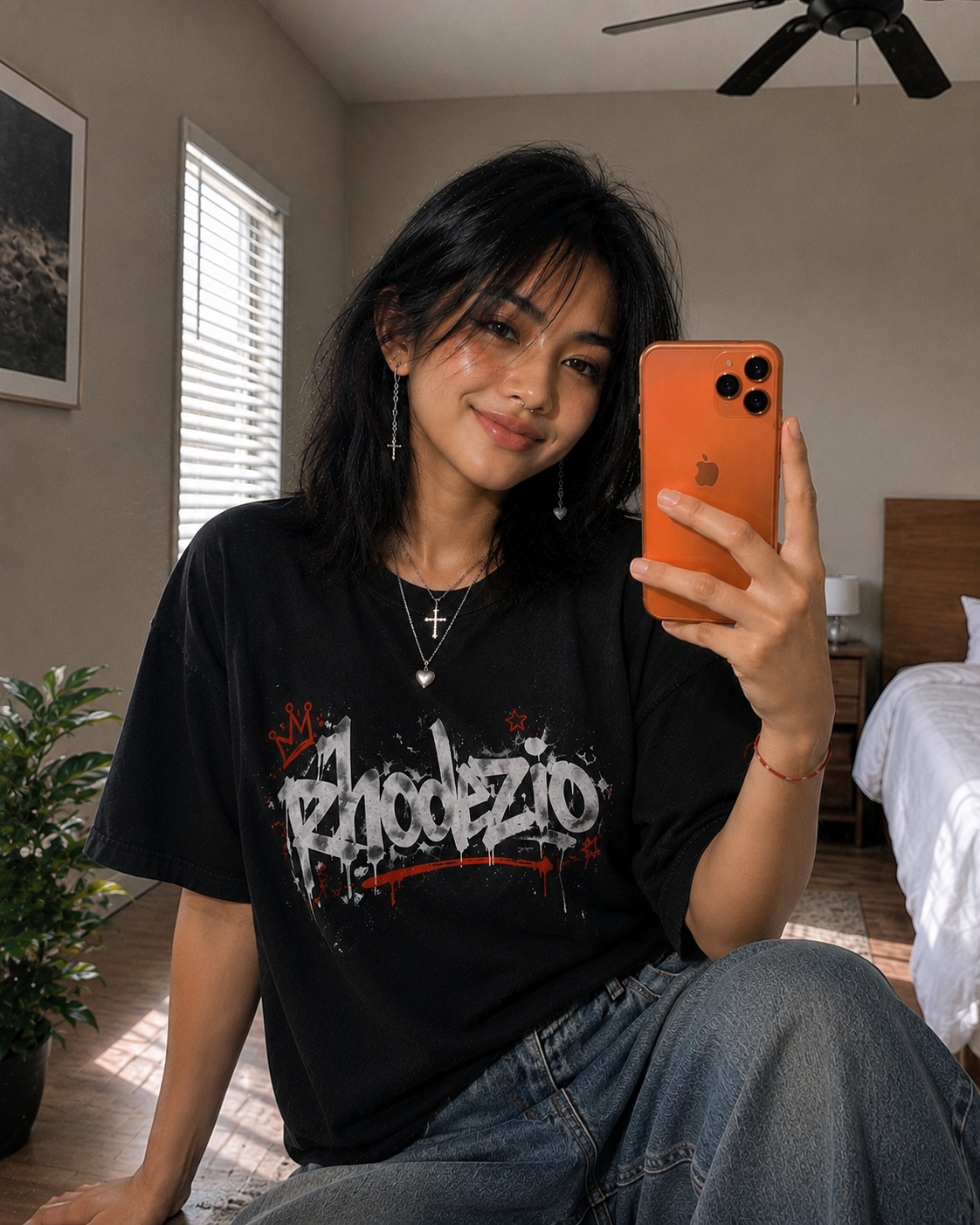 Early-2000s Digital Camera Mirror Selfie output 1