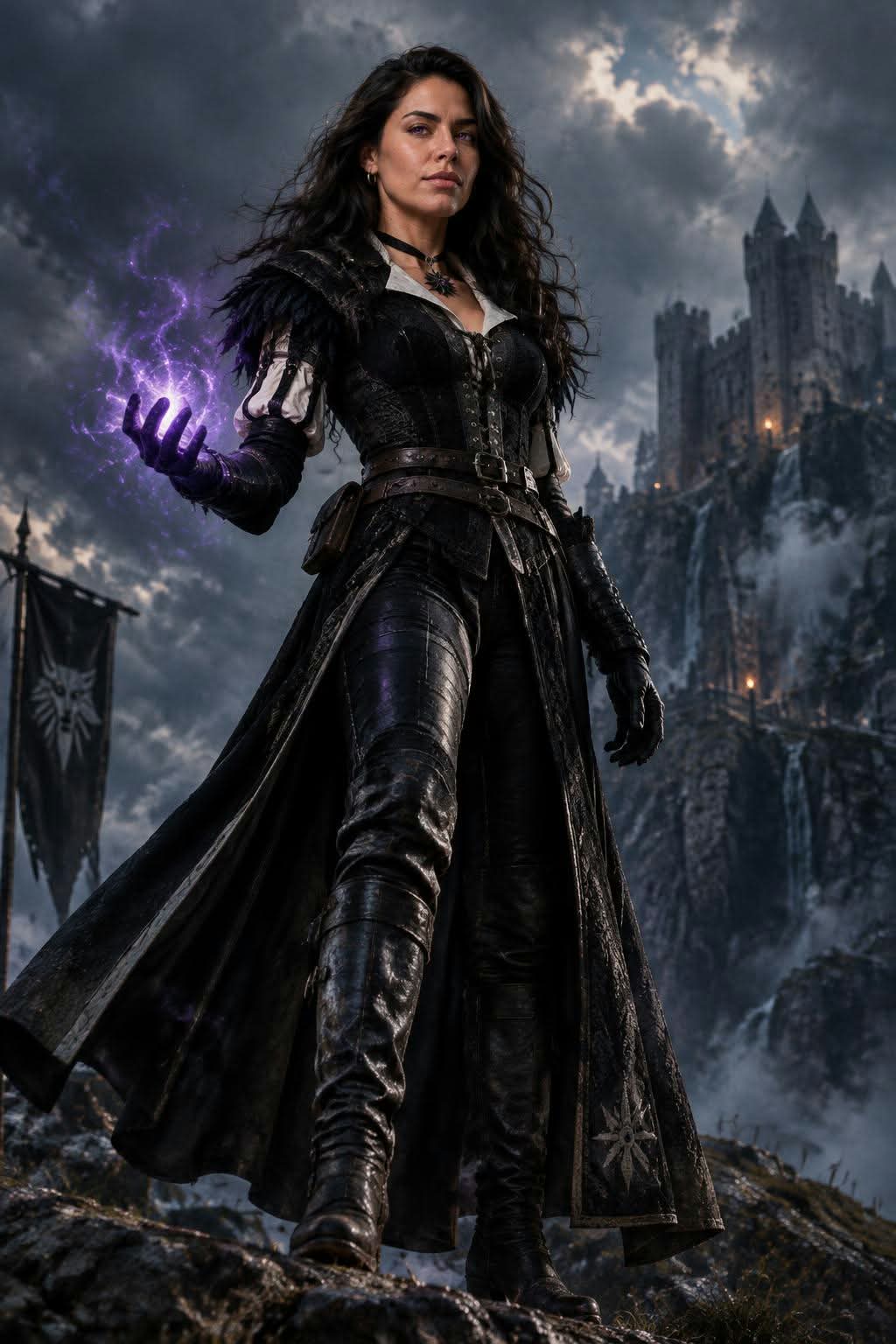 Photorealistic Full-Body The Witcher Character Portrait output 2