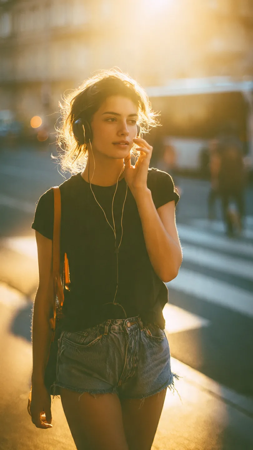 Morning City Walk in Cinematic Fuji Film Style output 3