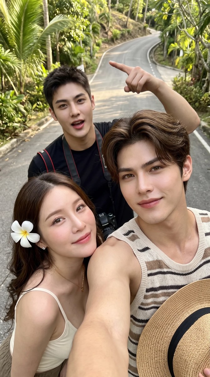 Tropical Vacation Group Selfie output 1