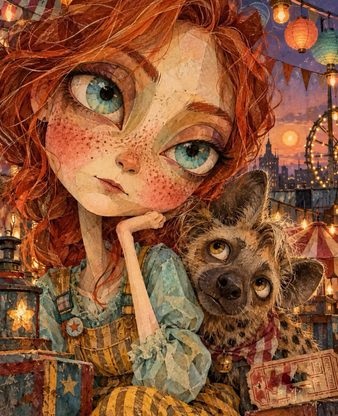 Mixed-Media Storybook Portrait with an Animal output 3