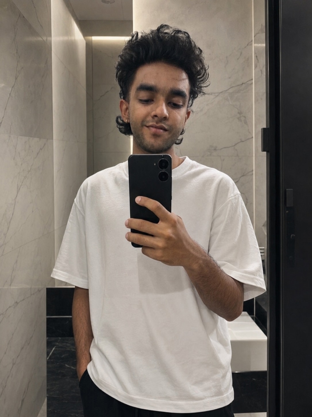 Elevator Mirror OOTD (full-body) output 2