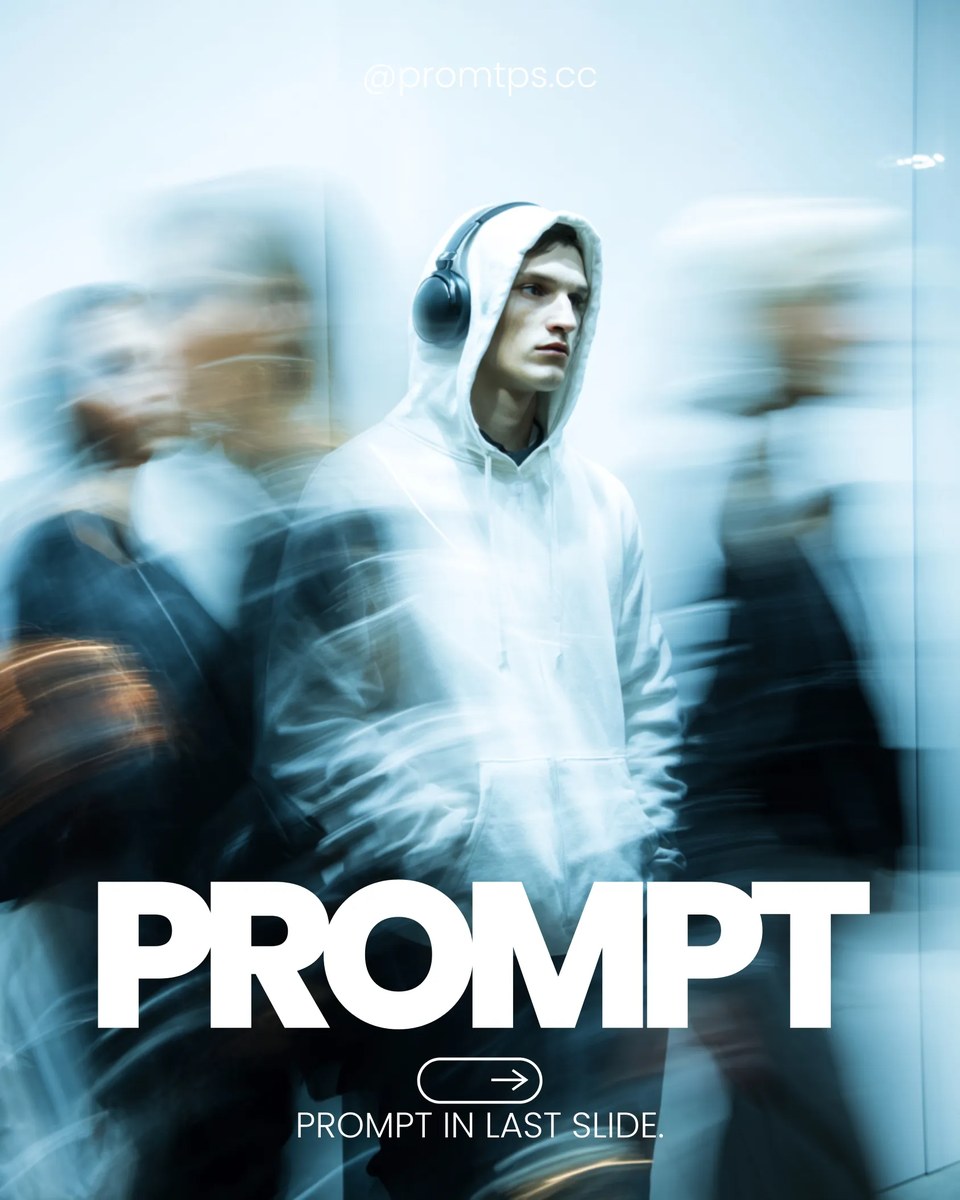 Motion-Blur Urban Editorial Portrait