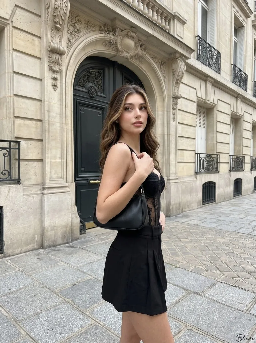 Parisian Street-Style Fashion Portrait output 6