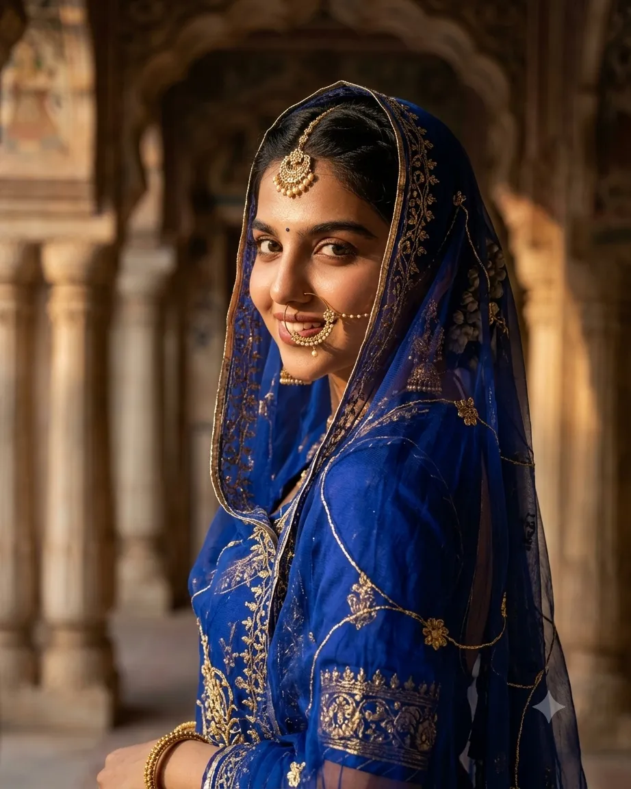 Cinematic Rajasthani Rajputi Portrait