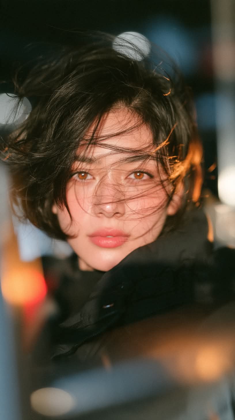 Cinematic Portrait of a Young Woman with a Pixie Cut output 3