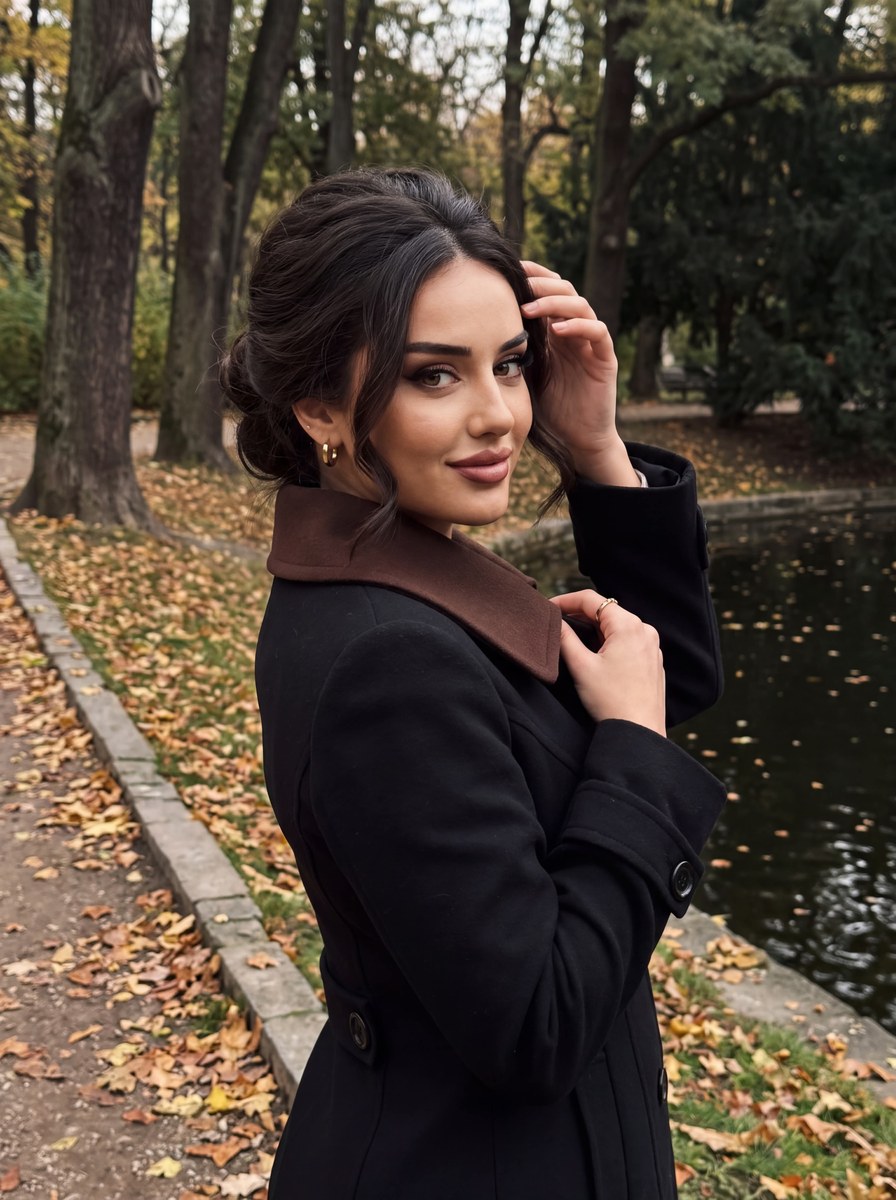 Old Money Autumn Park Portrait
