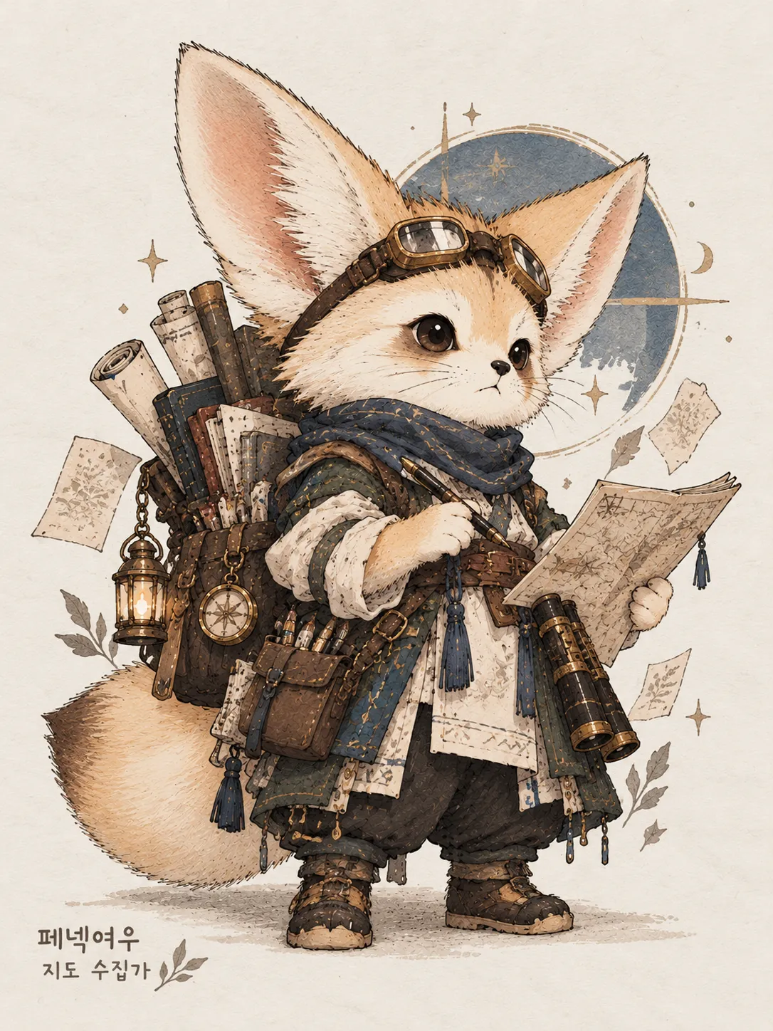 Personalized Chibi Mammal Character Illustration