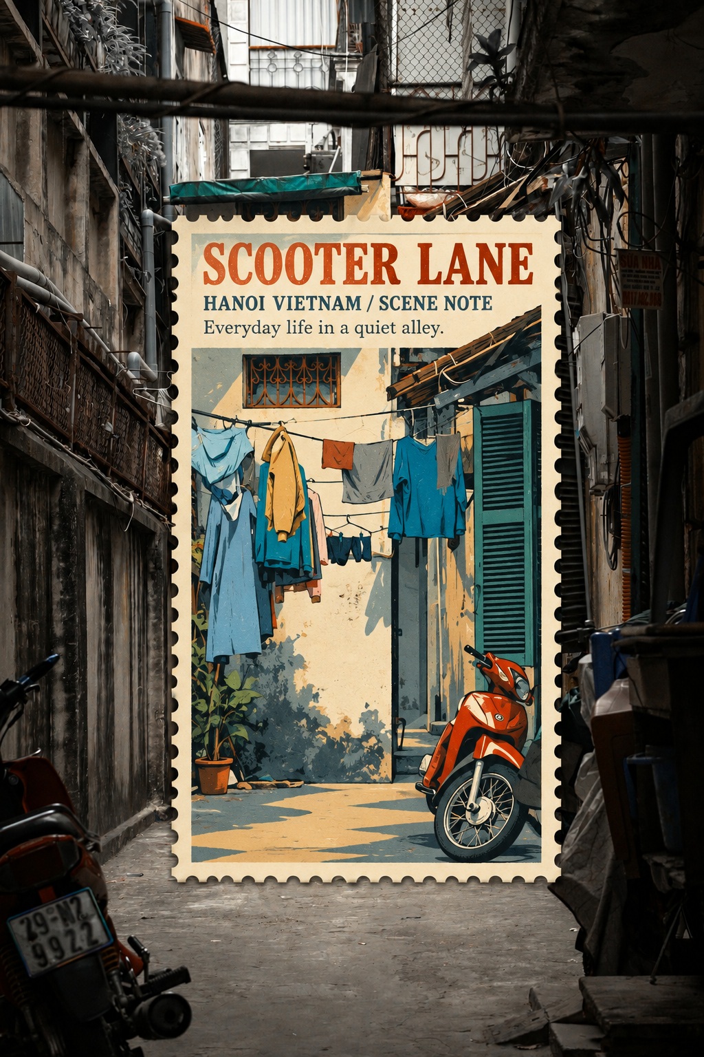 Live-Action Cartoon Stamp Window from a Photo output 1
