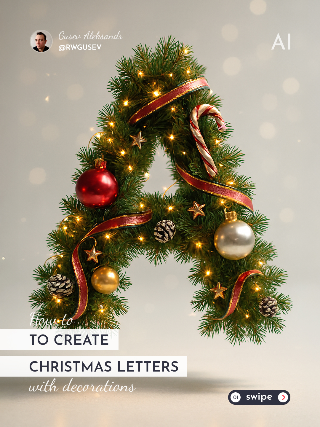 Festive Christmas Letter Render output 1