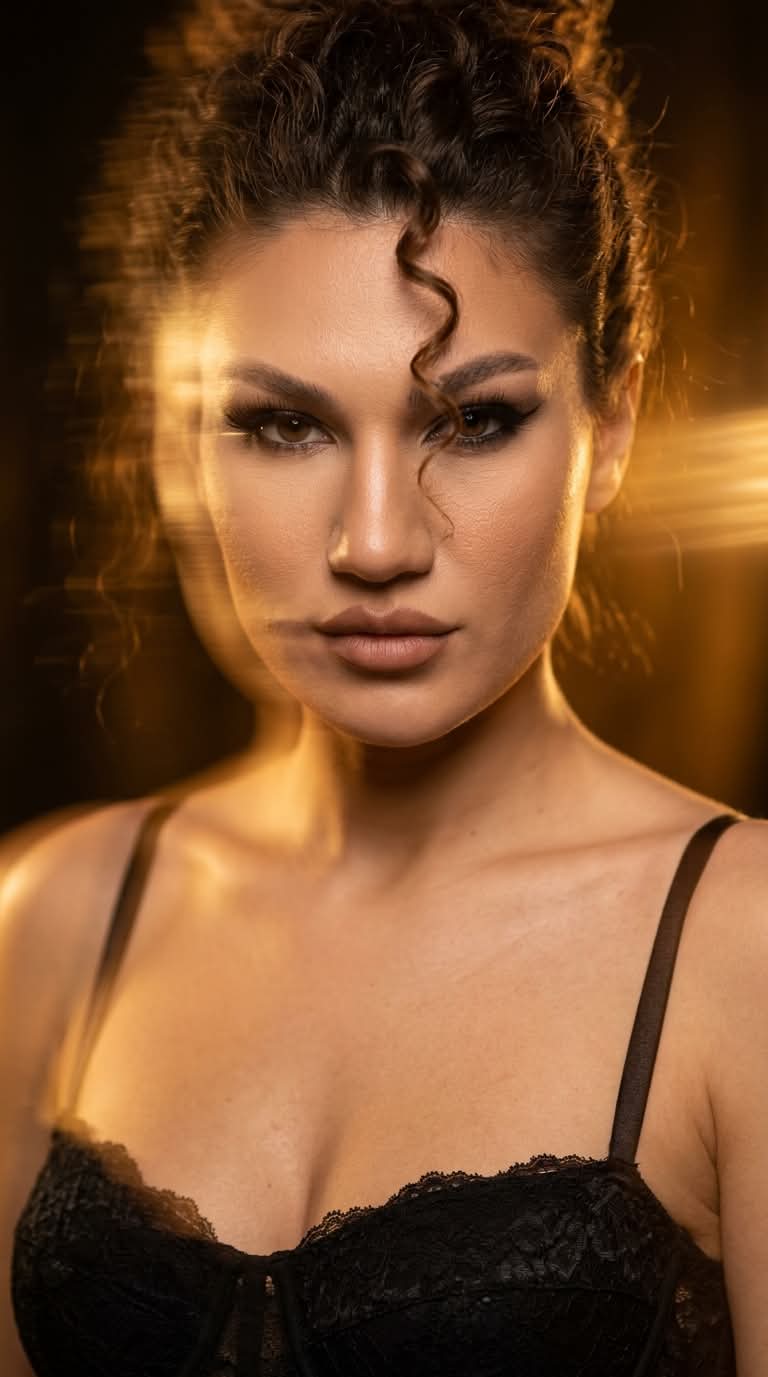 Cinematic Golden-Hour Beauty Portrait output 2