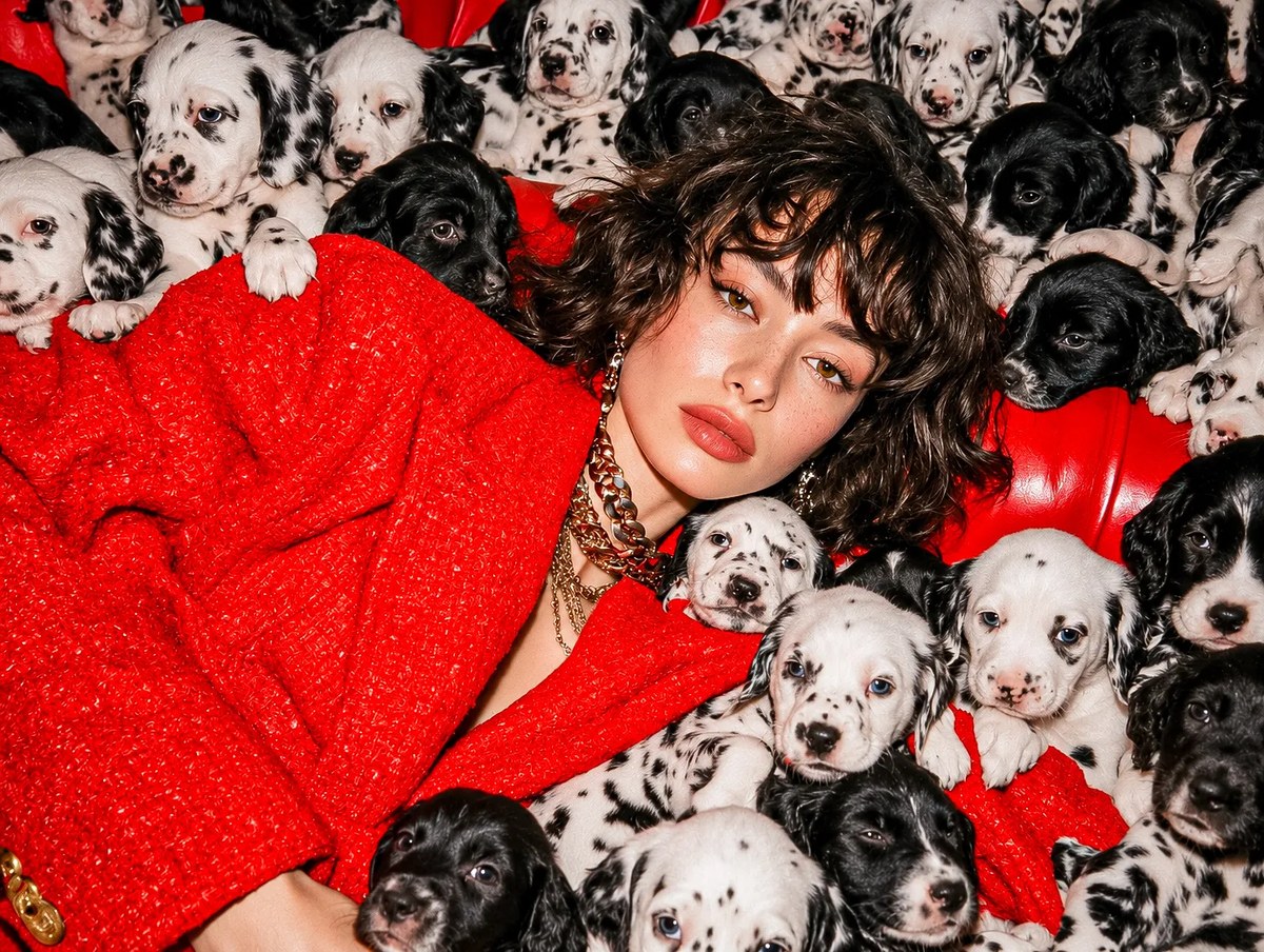 Luxury Parisian Fashion Editorial with White Dogs output 5