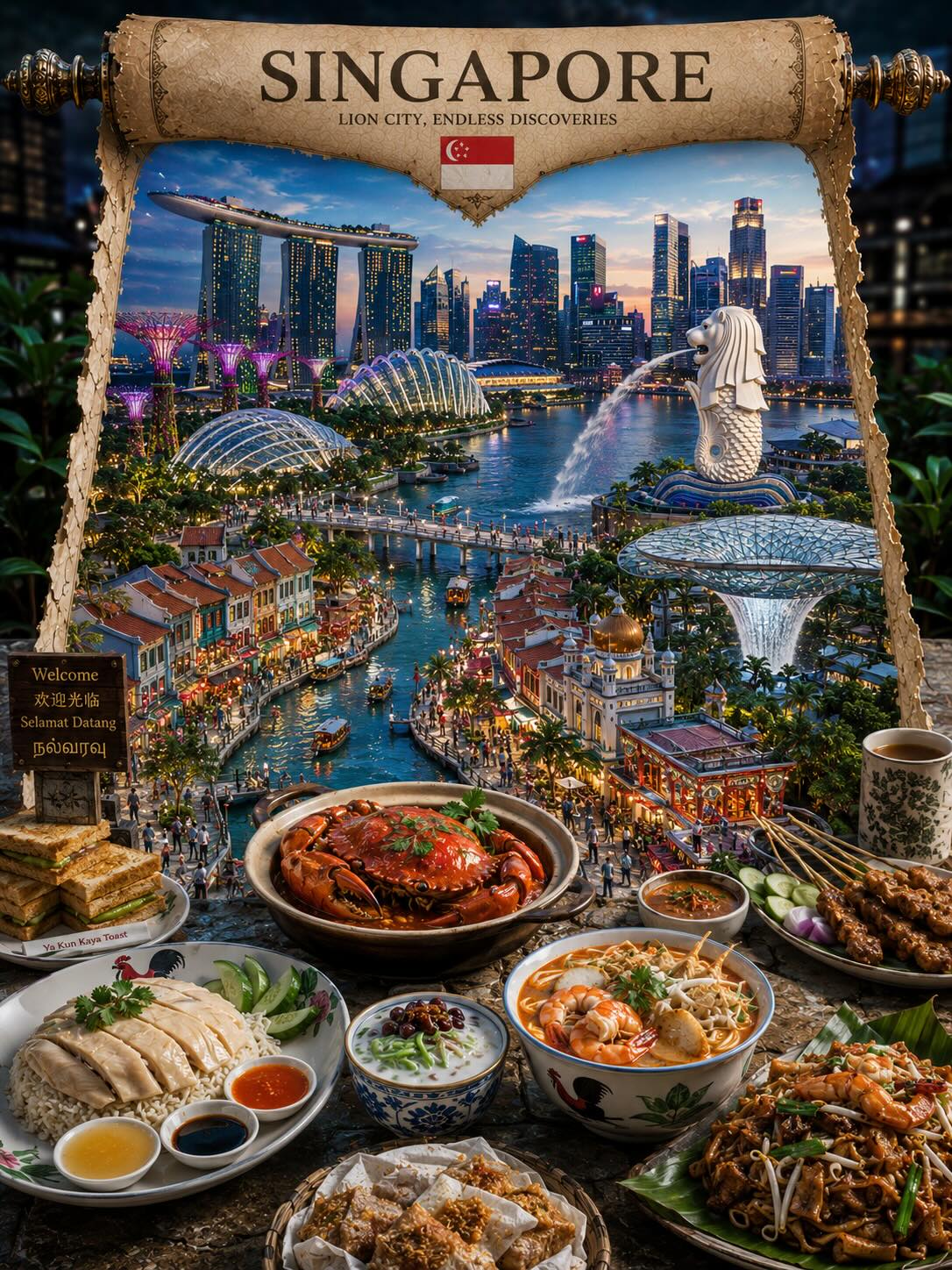 3D Miniature Country Travel Postcard output 9