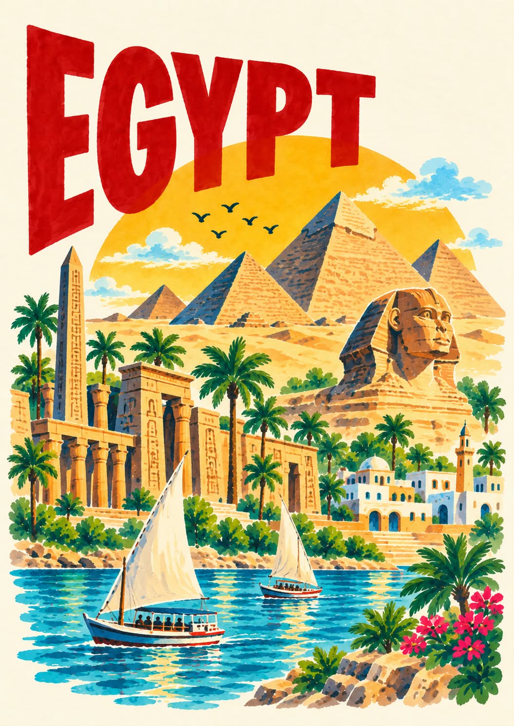 Vintage Illustrated Travel Poster output 4