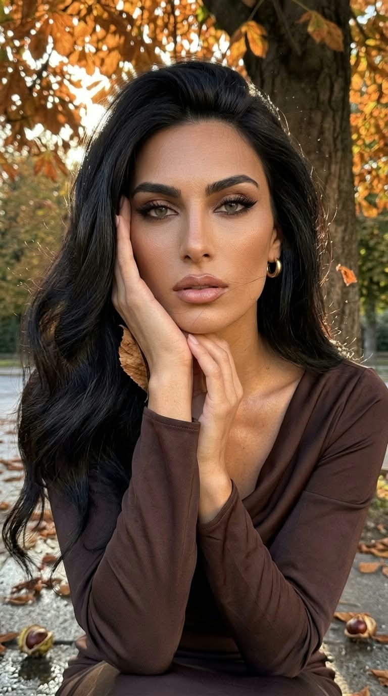 Photorealistic Autumn Portrait Under a Chestnut Tree output 2