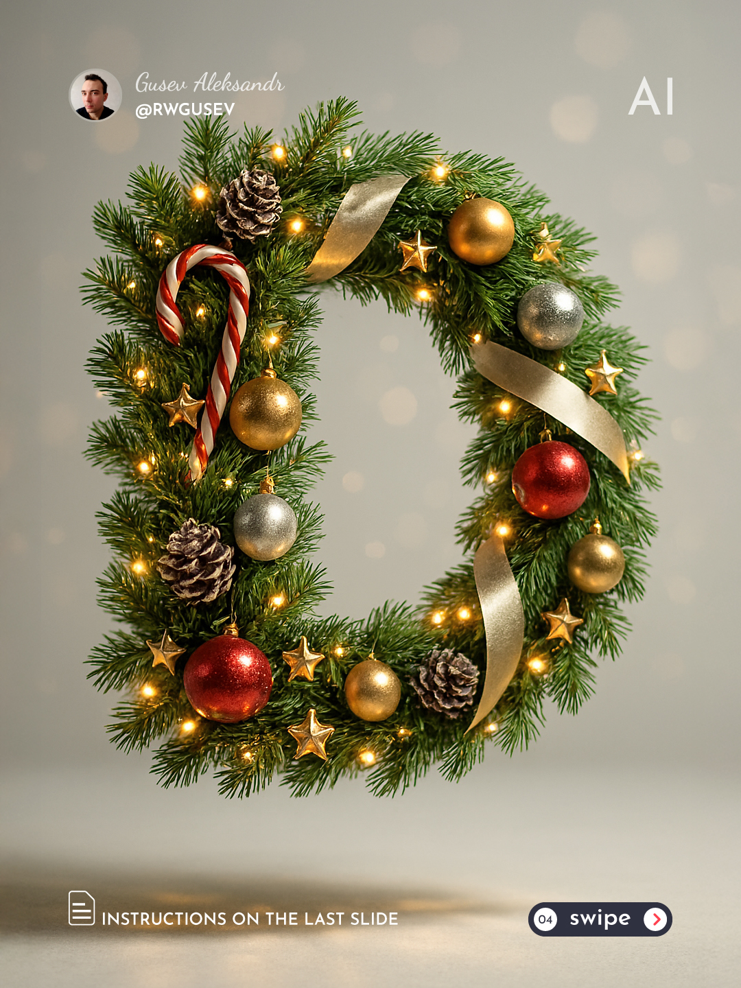 Festive Christmas Letter Render output 4