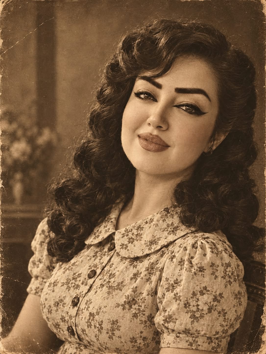 1940s Sepia Vintage Portrait output 1