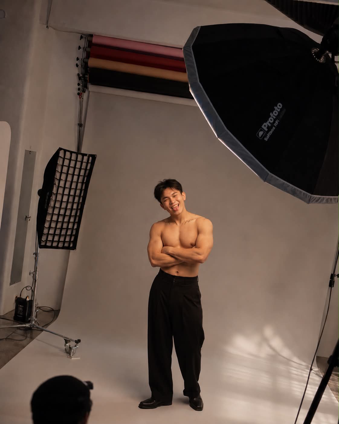High-Fashion Studio BTS Editorial Portrait output 2