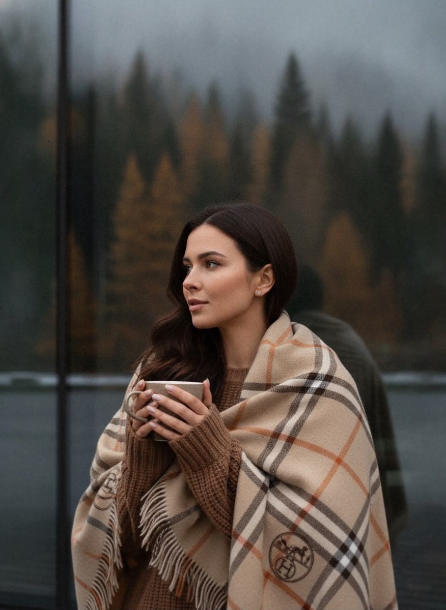 Misty Autumn Portrait with Coffee output 3