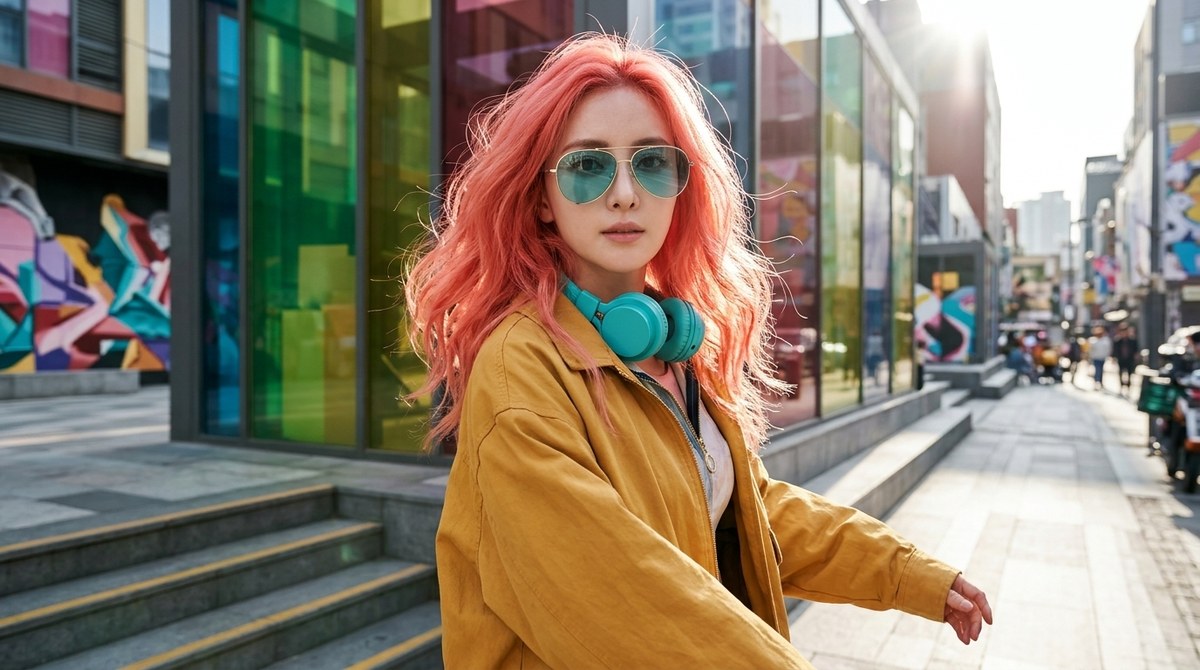 Neon Rebel: Photorealistic Streetwear Editorial output 3
