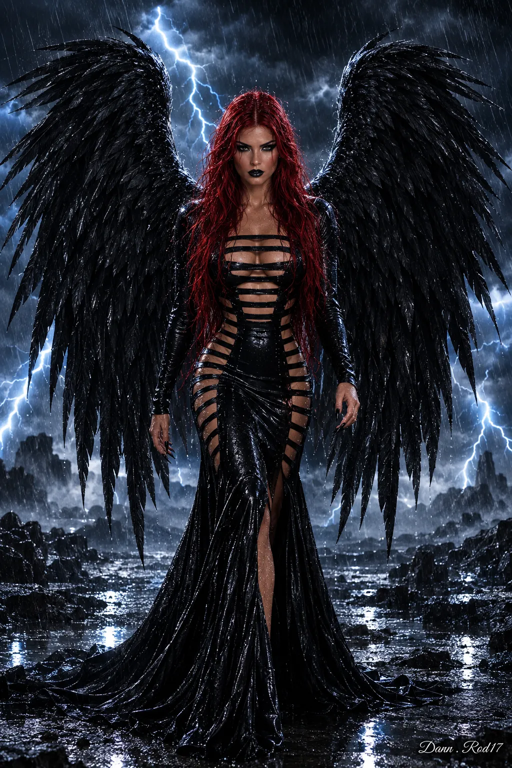 Dark Angel in an Apocalyptic Storm output 1