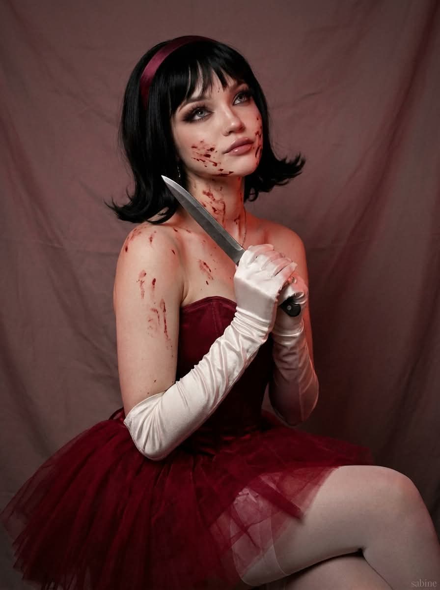 Gothic Coquette Horror-Doll Fashion Portrait output 3