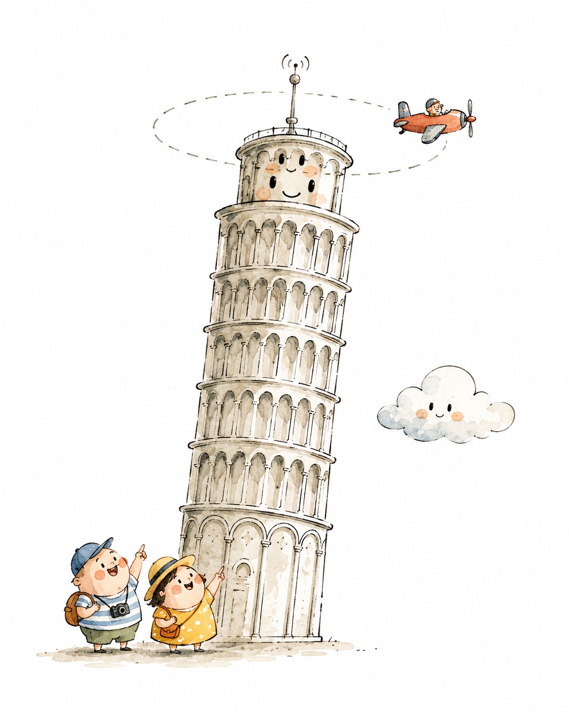 Whimsical Hand-Drawn Eiffel Tower Illustration output 4