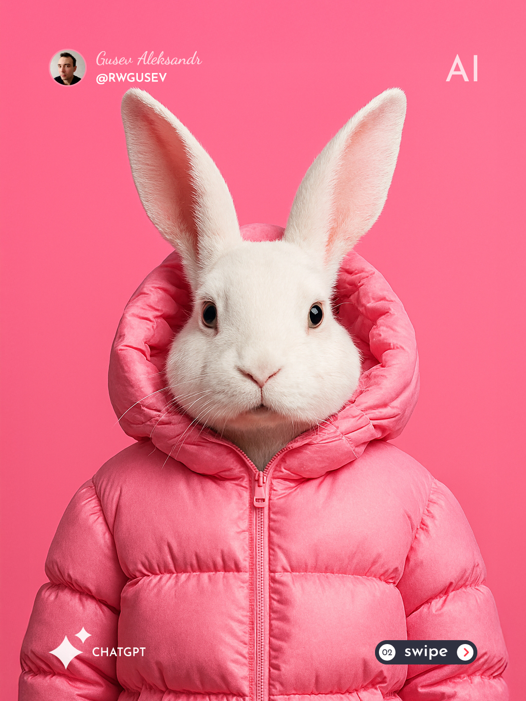 Photorealistic High-Fashion Animal Portrait