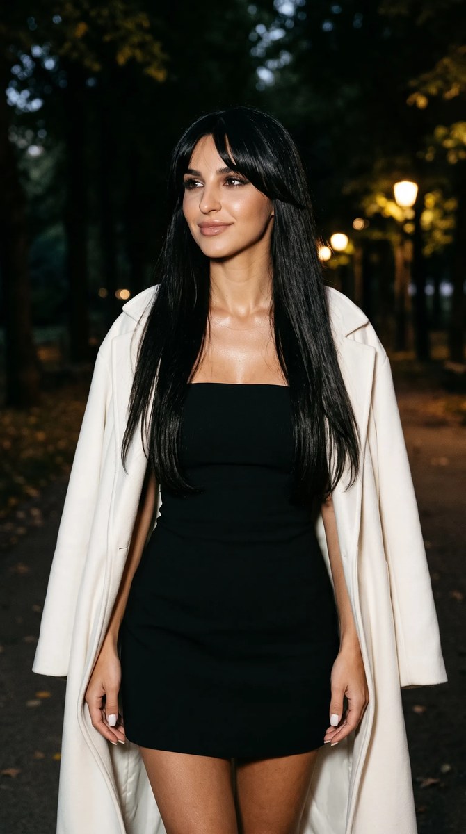 Cinematic Evening Portrait in a Summer Park