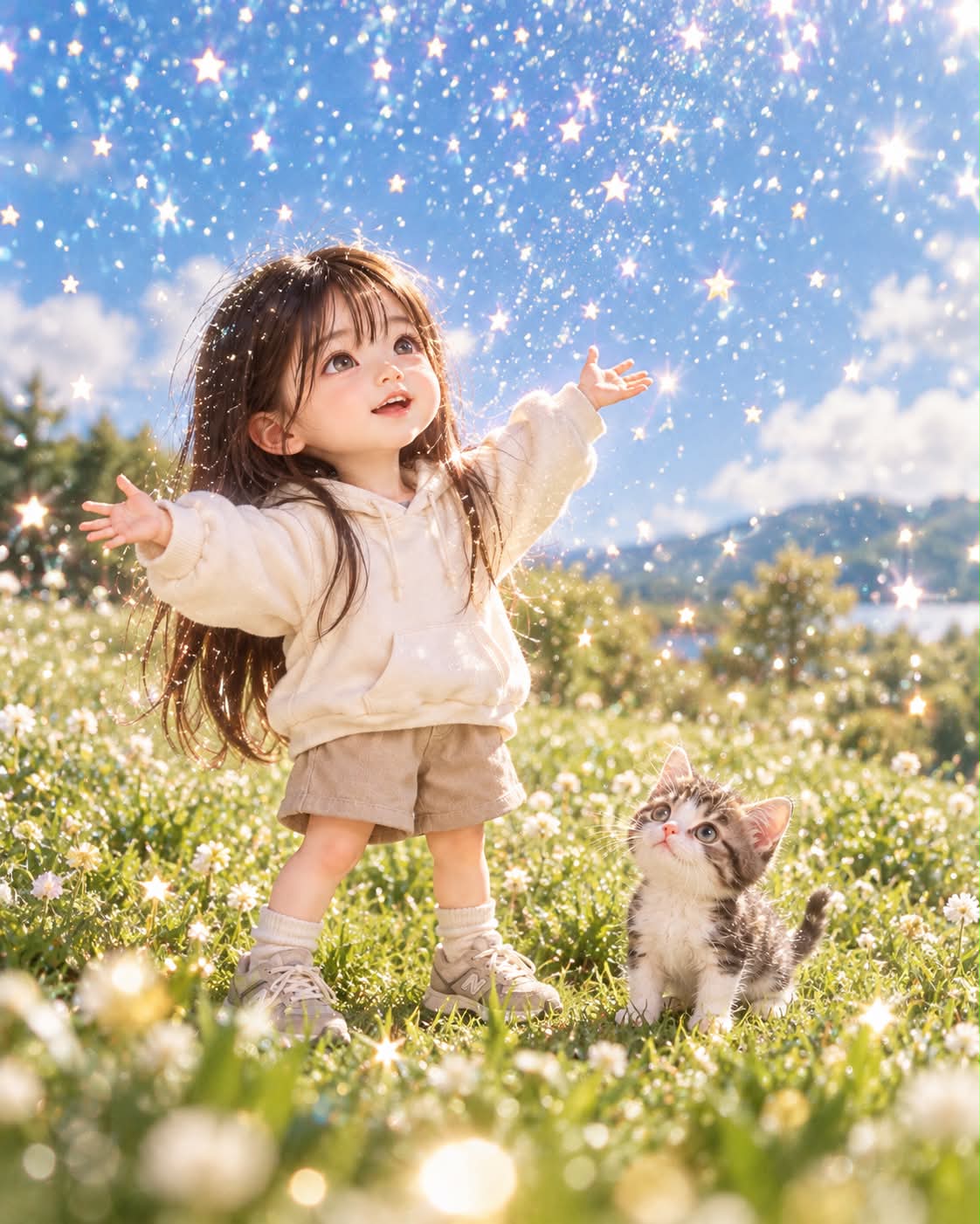Handcrafted Miniature Doll in Daytime Stardust