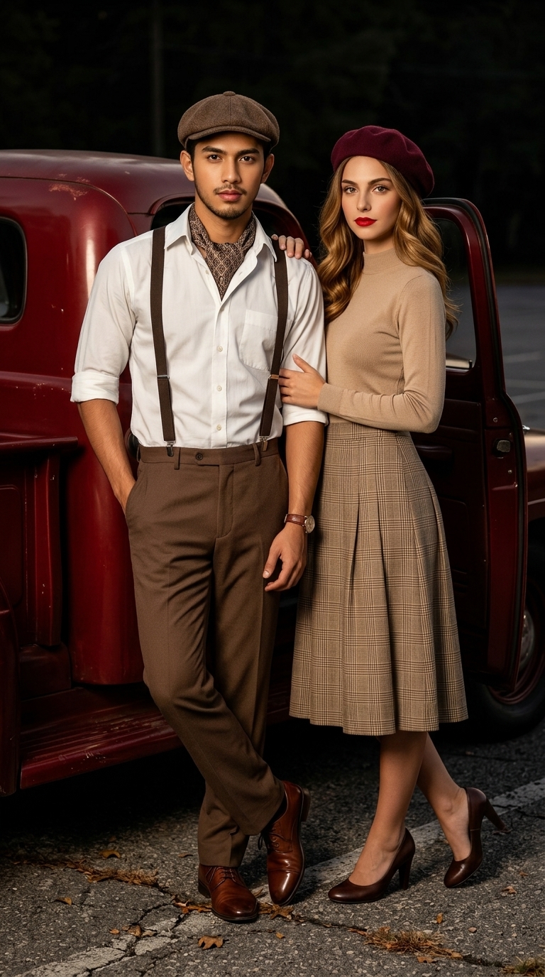 1950s Retro Editorial Couple with a Classic Truck output 2