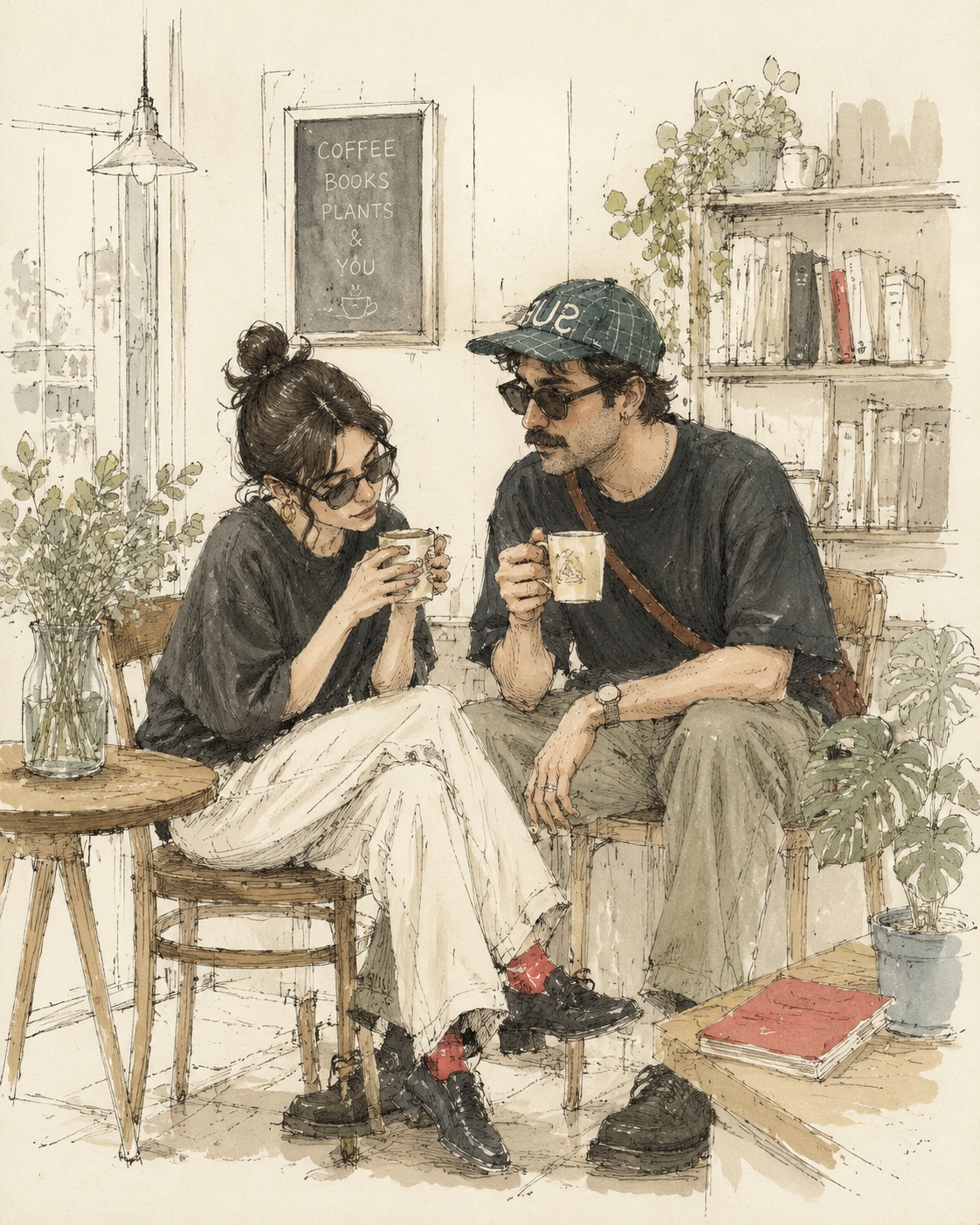Cozy Japanese Lifestyle Illustration