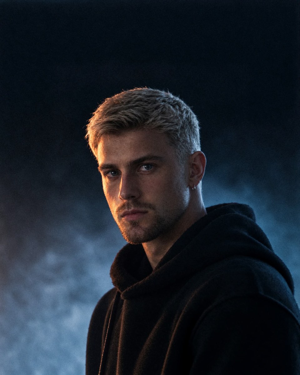 Dark Cinematic Editorial Portrait of a Young Man output 2