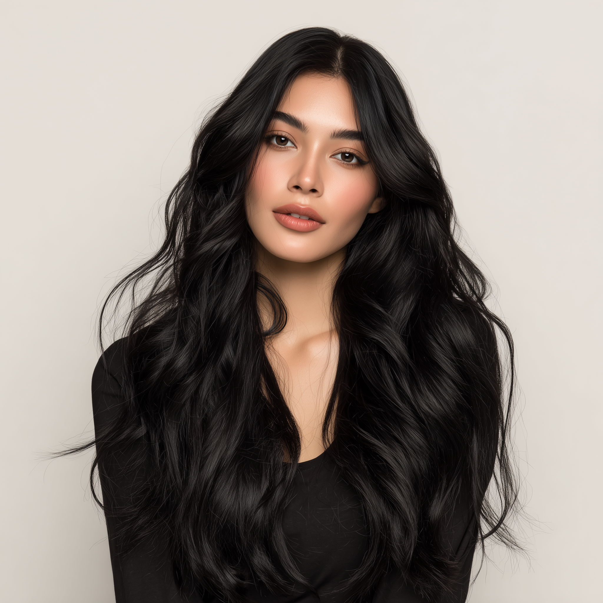 Create an Elegant Beauty Portrait Featuring a Wig output 1