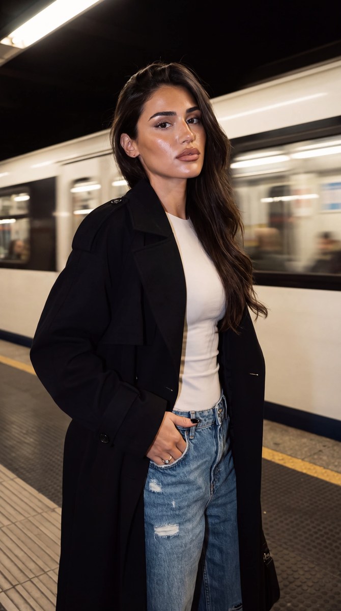 Flash-Photography Portrait in a Subway output 1