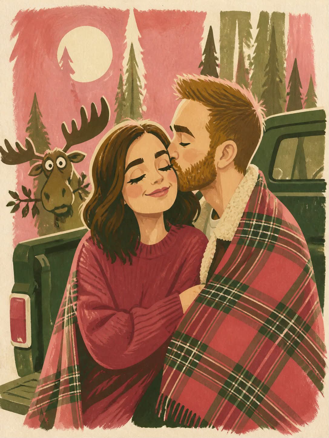 Gouache Caricature from a Photo