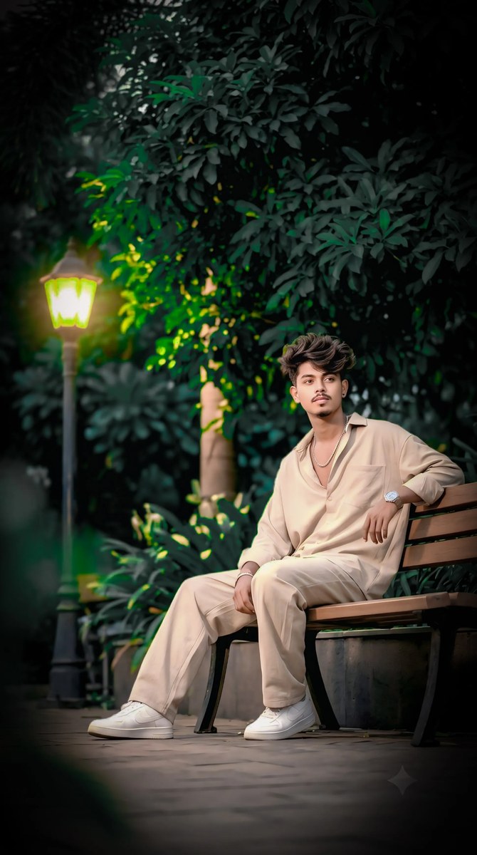 Cinematic Street-Side Portrait of a Young Man