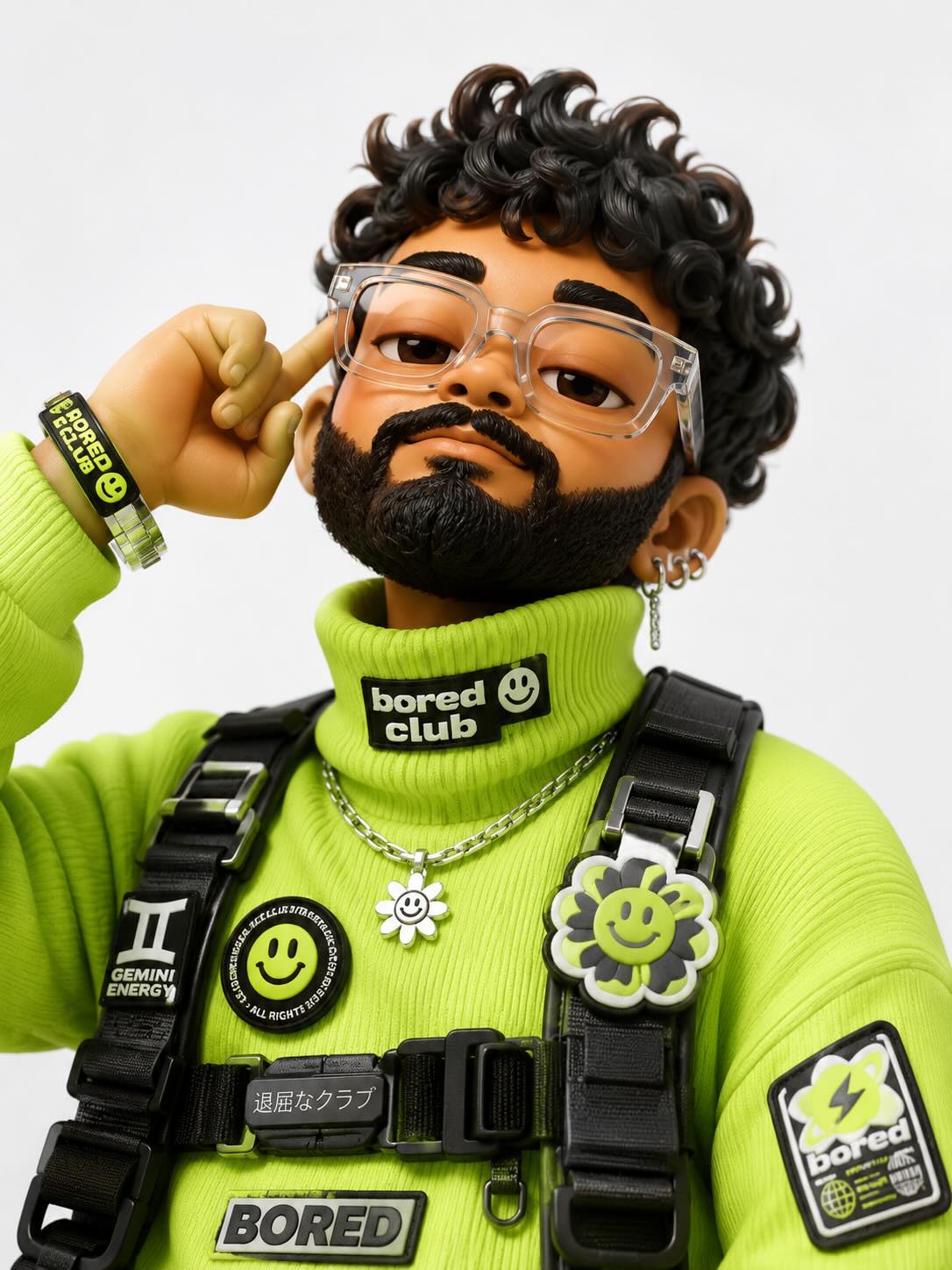 Cybercore 3D Toy Portrait