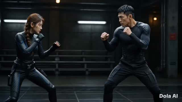 Cinematic Fight Scene from a Character Reference