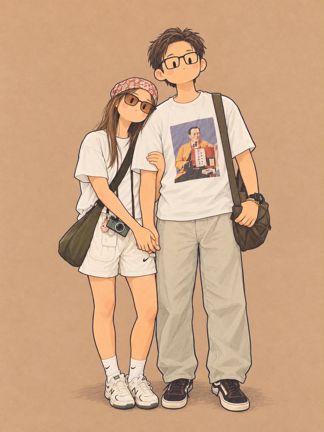 Minimalist Japanese Indie Portrait Illustration output 2