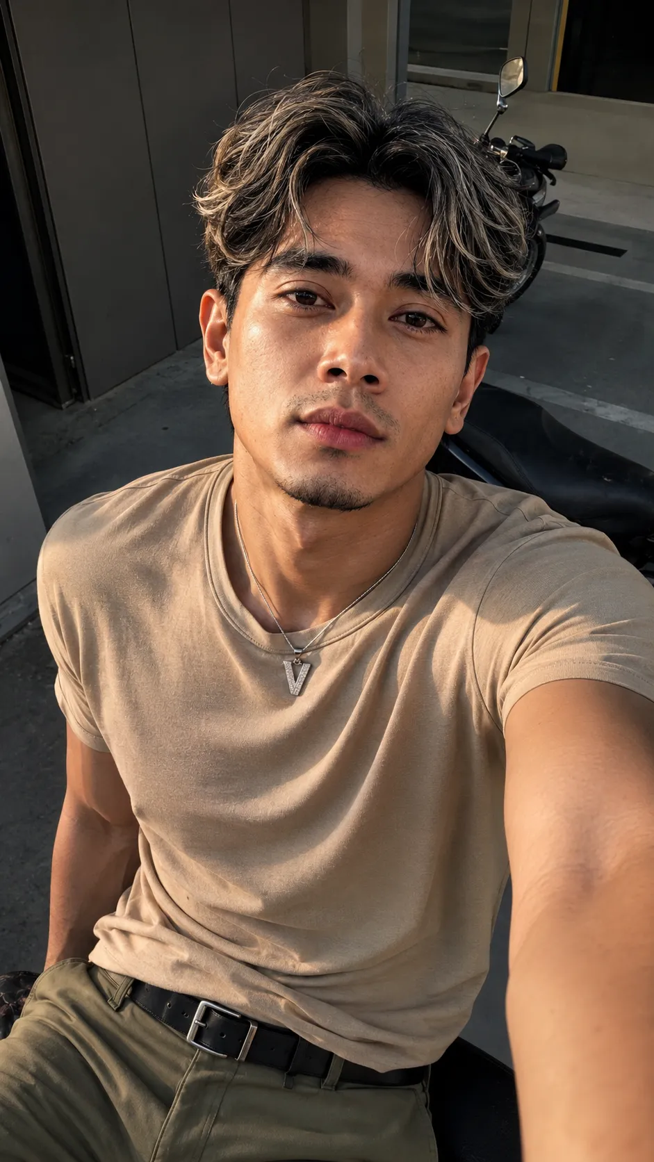 Ultra-Realistic Fashion Editorial Selfie Portrait