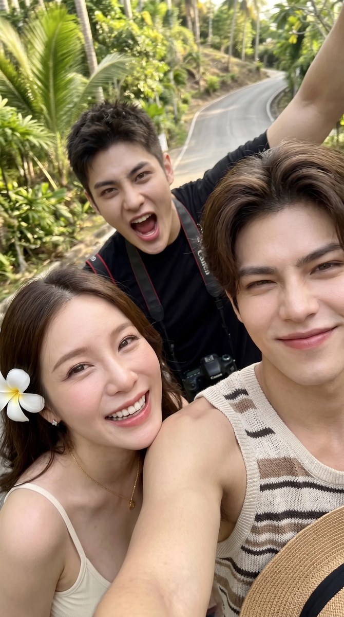 Tropical Vacation Group Selfie output 7