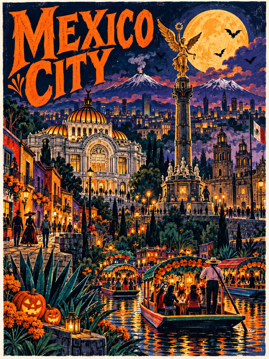 Halloween Travel Poster for ${destination} output 2