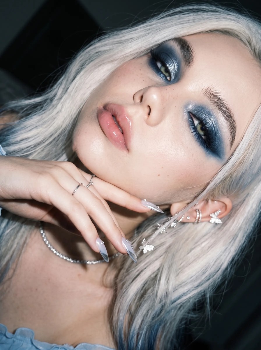 Icy Blue Flash-Fashion Portrait output 13