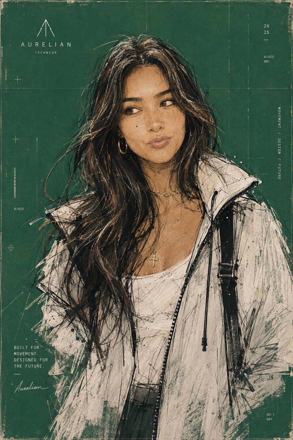 Fashion-Tech Collectible Editorial Illustration output 3