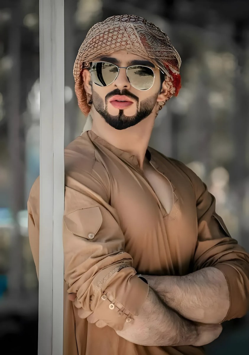 Editorial Portrait of a Young Man in Traditional Attire