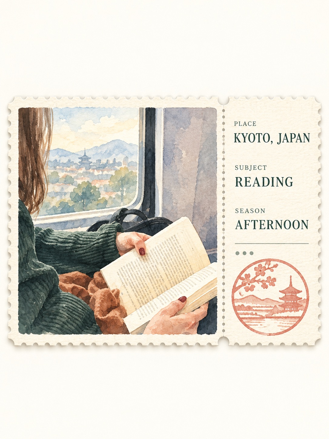 Watercolor Keepsake Ticket from a Photo output 3