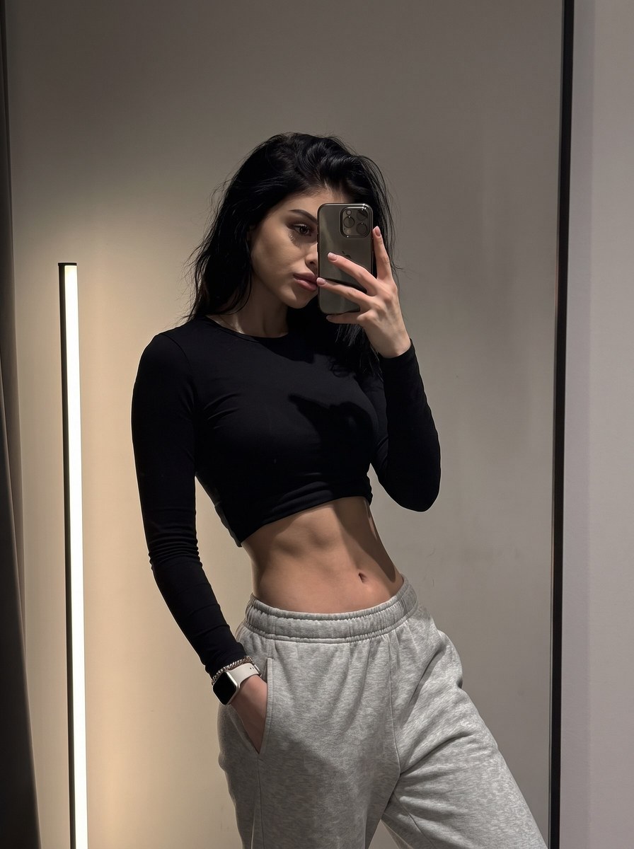 Moody Minimalist Mirror Selfie